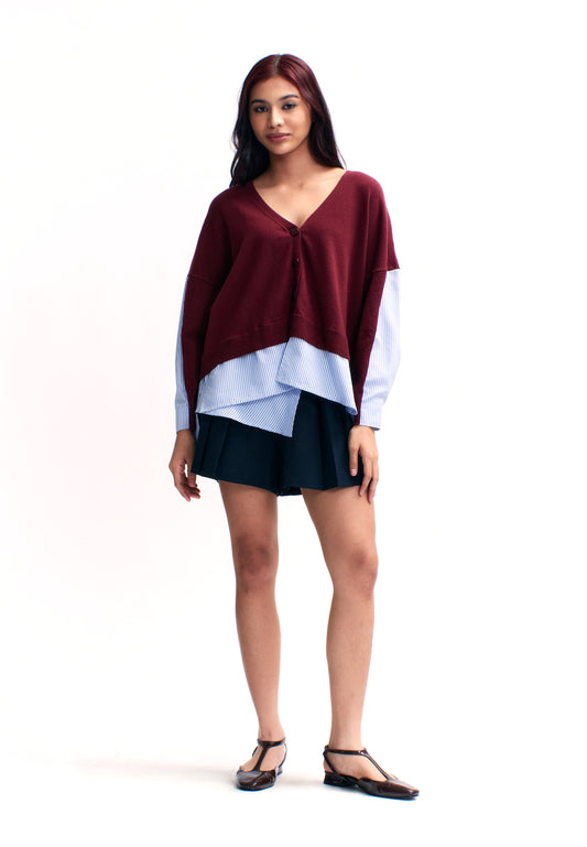 RAF Truly Long Sleeve Top (Striped Red)