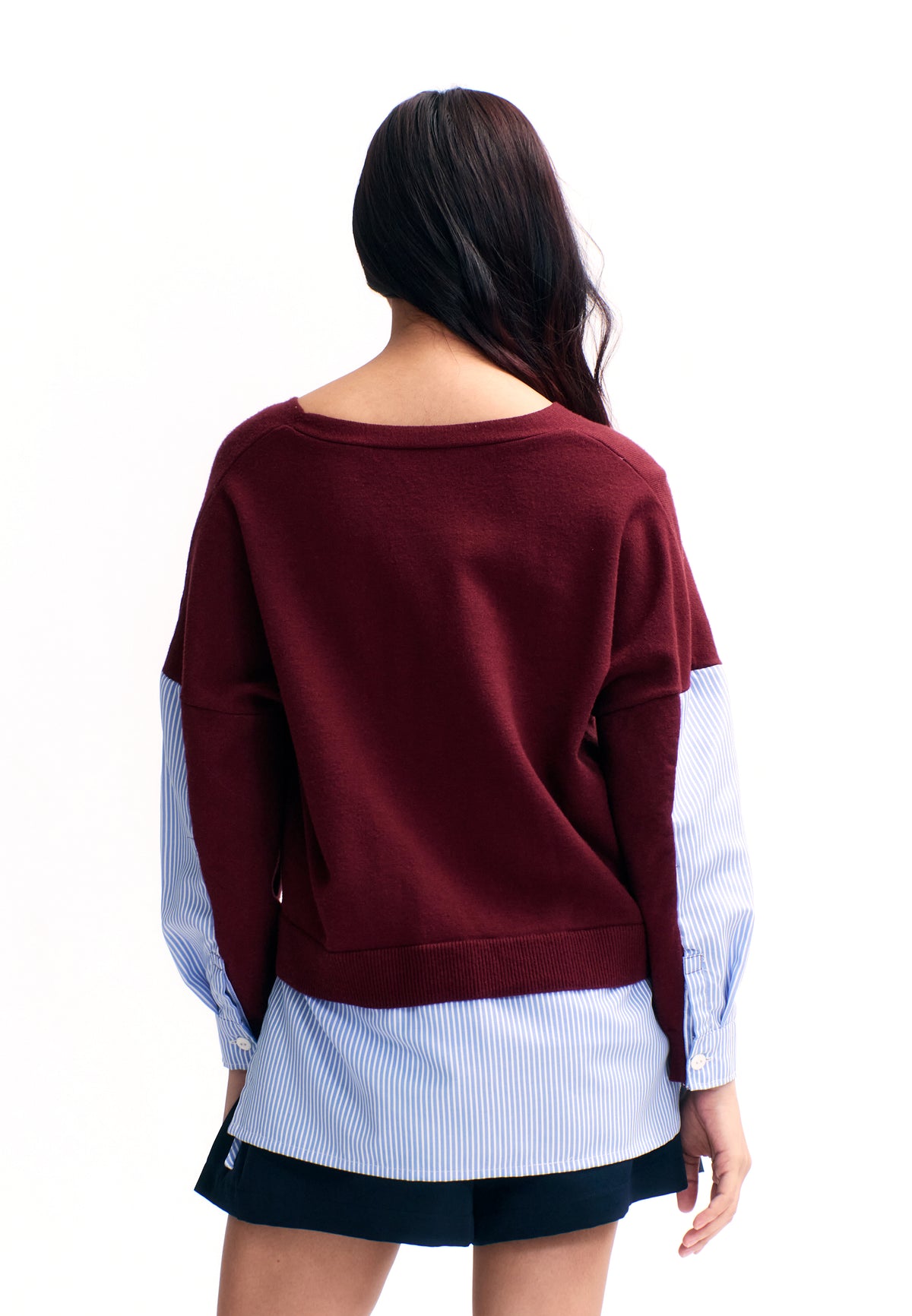 RAF Truly Long Sleeve Top (Striped Red)