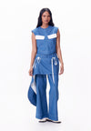 R.A.F. X nicolò  NP001 Sleeveless Top (Light Blue)
