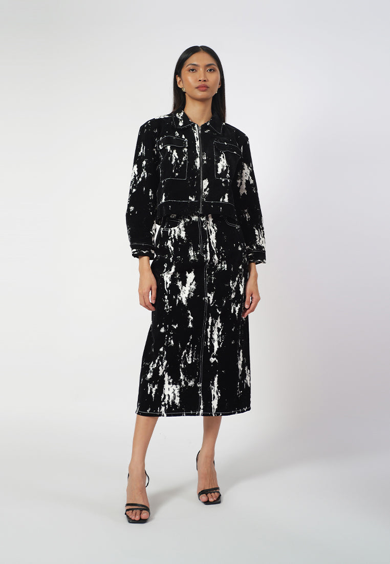 RAF Ivor Long Sleeve Jacket  (Black/White)