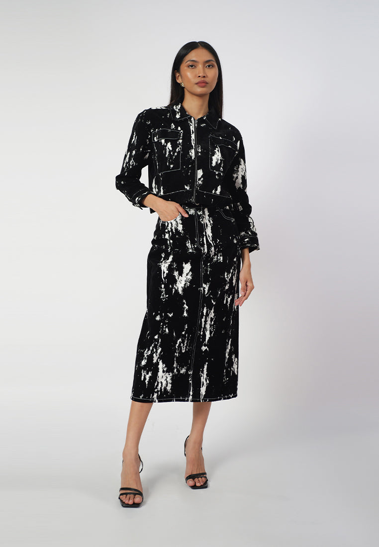 RAF Ivor Skirt  (Black/White)