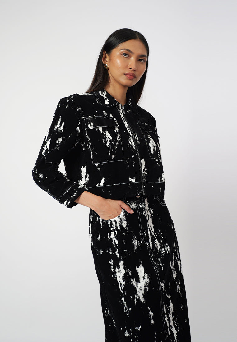 RAF Ivor Long Sleeve Jacket  (Black/White)