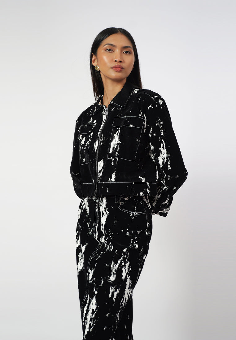 RAF Ivor Long Sleeve Jacket  (Black/White)