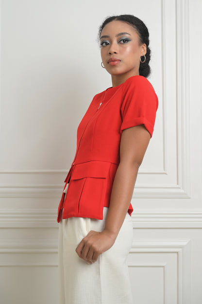 RAF Impala Short Sleeve Top (Red)