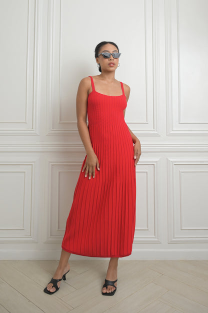 RAF Issey Sleeveless Dress (Red)