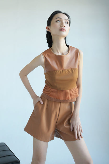 RAF Falcon Sleeveless Top (Caramel)