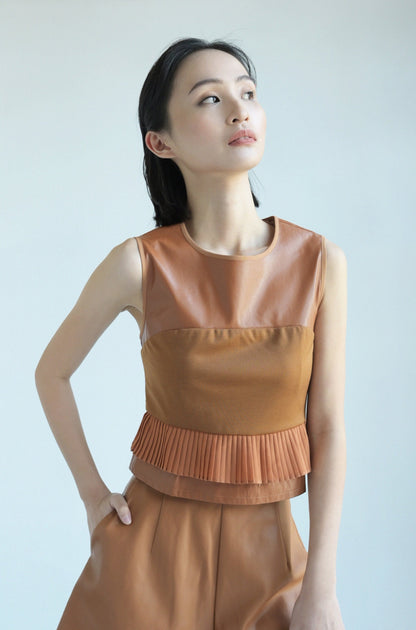 RAF Falcon Sleeveless Top (Caramel)