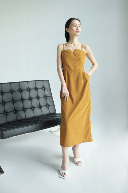 RAF Fillet Sleeveless Dress (Caramel)