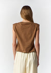 RAF Sax Extended Sleeve  Top (Brown)