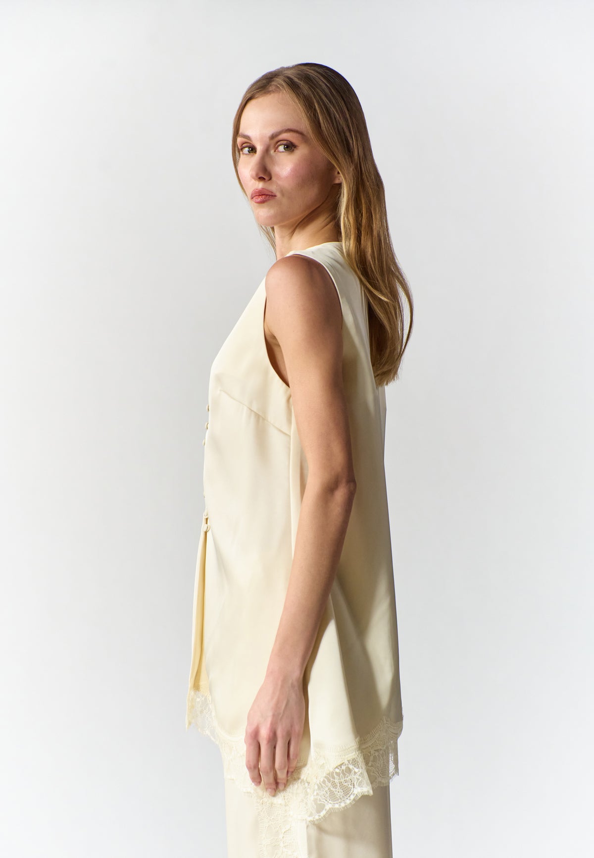 RAF Soul Sleeveless Top (Cream)